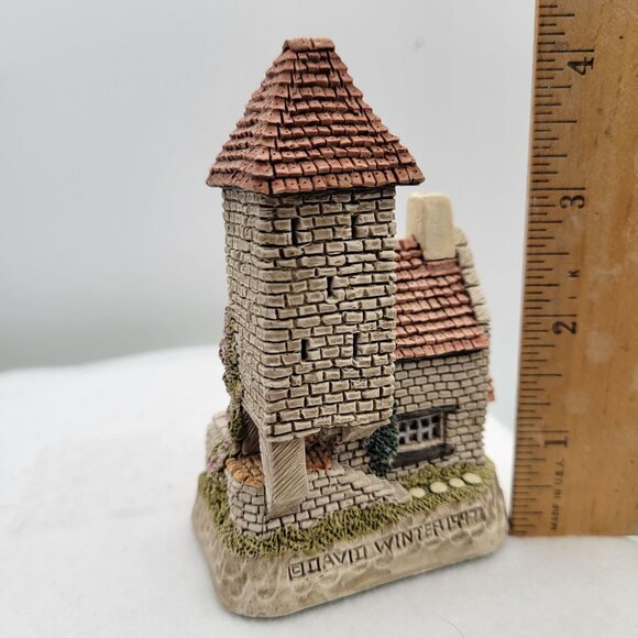 Vintage David Winter Cottages Lot of 2 THE FALCONRY & MR. DELVER'S COTTAGE - Picture 13 of 16